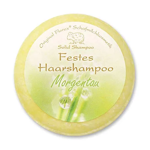Florex Festes Haarshampoo Morgentau mit Schafmilch verpackt in Folie 58 g