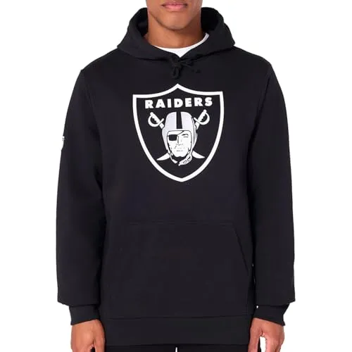 New Era Las Vegas Raiders NFL Team Logo Hoody Schwarz - L - Sportfan Sweatshirts & Hoodies | Stylischer Kapuzenpullover mit Teamlogo-Print, ideal für NFL-Fans und aus hochwertigem, langlebigem Material gefertigt.