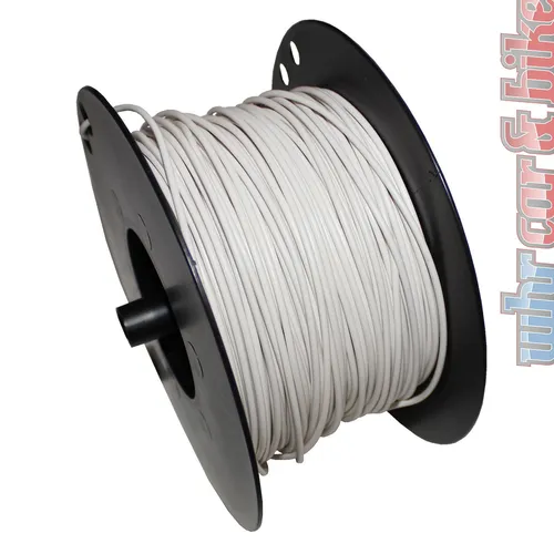 1m Hella Fahrzeugleitung KFZ-Kabel 2,5mm² weiß FLY 2,5qmm Kupfer 1-adrig