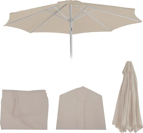 MCW Ersatzschirmbespannung Asti-B, 270 cm, Beige
