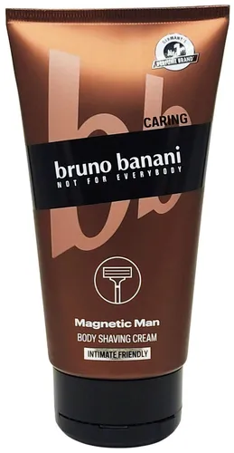bruno banani Magnetic Man Rasiercreme Körper Intimbereich 150ml