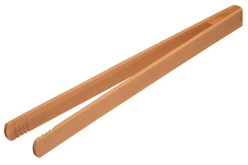 Grillzange Steakwender Grillen Buchenholz Holz 30 cm geleimt