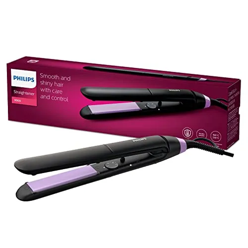 Philips StraightCare Essential BHS377/00 - Glätteisen für gesundes, glattes Haar mit 10 individuell einstellbaren Wärmestufen für maximale Kontrolle und professionelle Ergebnisse.