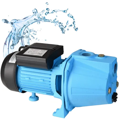 Wasserpumpe JET 80S (550 W, 3000 l/h Förderleistung, 42m Förderhöhe) - für Sauberes Wasser - Hauswasserwerk Gartenpumpe Bewässerungspumpe