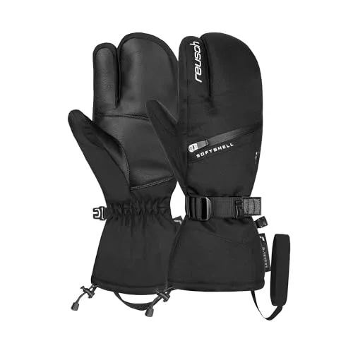 Reusch Demi R-TEX® XT Lobster 3-Fingerhandschuhe - Skihandschuhe für Damen, wasserdicht und atmungsaktiv mit Heizkissentasche für zusätzliche Wärme bei Extremkälte.