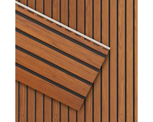 VILO Canadian Siding Paneel Fronto V-Black 2,95m – Modernes Fassadenpaneel - Entdecken Sie das VILO Fronto SVP-06 Paneel in Golden Oak mit schwarzer Fuge. Pflegeleicht, witterungsbeständig und ideal für DIY-Projekte. Verleihen Sie Ihrem Zuhause einen eleganten Look!