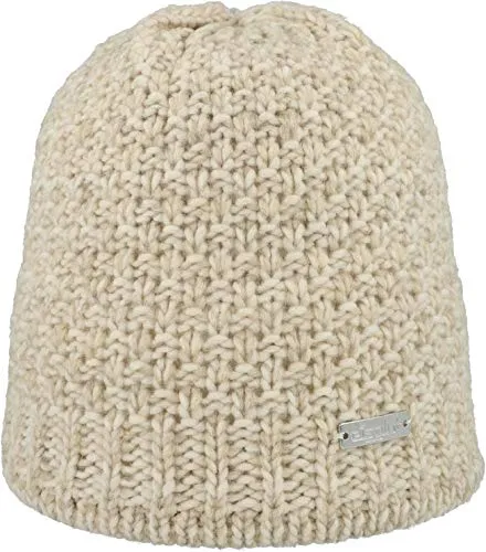 Eisglut Damen Mütze - Beige Melange, Einheitsgröße - Hochwertige Strickmütze Made in Germany mit weichem Microfleece-Innenband für optimalen Tragekomfort. Ideal für stilvolle Looks in der kalten Jahreszeit.