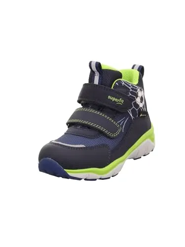 Superfit Jungen SPORT5 - Leicht gefütterte Gore-Tex Sneaker in Blau/Hellgrün - Sneaker für Jungen, wasserdicht und atmungsaktiv durch GORE-TEX, ideal für aktive Kids mit herausnehmbarer Ledersohle und Knöchelhöhe für sicheren Halt.