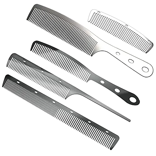 Antistatische Friseurkämme aus Edelstahl