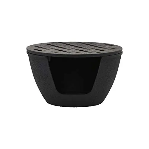 Nicolas Vahe Gusseisen Brenner für Teekessel - Stilvolles Stövchen aus robustem Gusseisen, ideal für Teekessel. Mit eleganter schwarzer Farbgebung und modernem Design, sorgt es für eine ansprechende Präsentation.