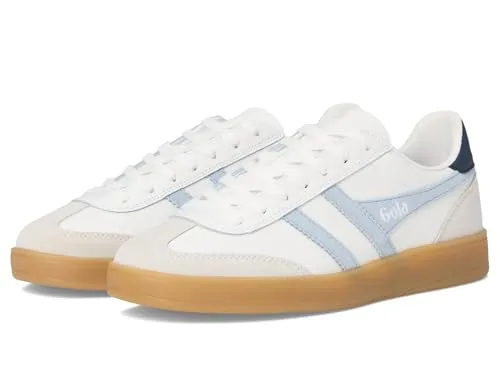 Gola Viper Leather Sneaker Men - Weiß/Schwarz/Gummi - Freizeitschuhe & Sneaker für Herren, modischer Trainer aus hochwertigem Leder mit Wildleder-Zehenschutzleiste für zusätzlichen Schutz und komfortable Passform.