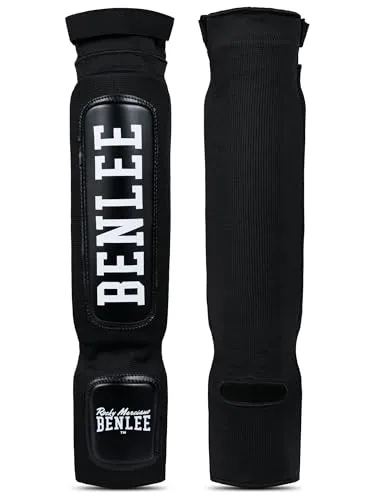 Benlee Rocky Marciano Schienbeinschoner FLEXY schwarz L/XL - Hochwertige Schienbeinschoner für Kampfsport, aus strapazierfähigem Material gefertigt, bieten optimalen Schutz und Komfort während des Trainings.