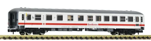 Fleischmann 6260047 IC/EC-Bordbistro-Wagen, DB AG, Spur N - Personenwagen der Epoche VI, ideal für realistische Modellbahn-Enthusiasten, mit Gleichstrombetrieb für optimale Leistung.