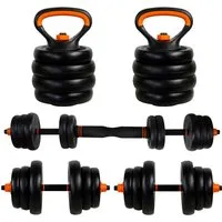 CCLIFE Verstellbares Hantel-Set 20kg – Professionelle Kurzhanteln & Langhantel - Das CCLIFE 2er Hantel-Set vereint 6 Funktionen in einem Produkt. Ideal für professionelles Training im Studio oder zu Hause. Einfaches Umrüsten von Kurzhanteln zu Langhanteln für maximale Effizienz.