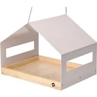 Produktbild WONDERMAKE Wetterfestes Vogelhaus aus Edelstahl und Holz