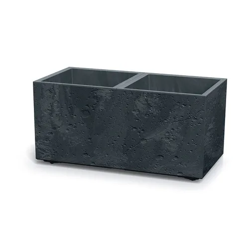 Kreher Pflanzkübel XXL 'Sierra' aus Kunststoff, Anthrazit - Großer Pflanzkübel aus robustem Kunststoff, ideal für Garten und Terrasse, witterungsbeständig und in verschiedenen Farben erhältlich.