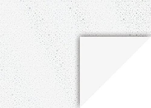 Heyda Motivkarton 'Sterne', Silber, 50 cm x 70 cm, 1 Blatt