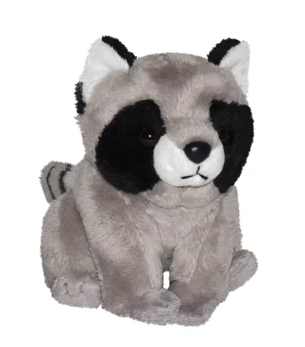 kuscheliger Waschbär junior 13 cm Plüsch grau/schwarz