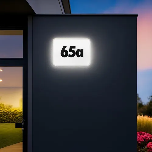 LED Hausnummernleuchte mit Dämmerungssensor