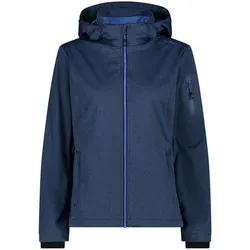 CMP Softshelljacke Dunkelblau - Größe 42 - Funktionsjacke mit ClimaProtect Technologie, wasserdicht (8.000 mm) und atmungsaktiv (3.000 g/m²/24h), ideal für Outdoor-Aktivitäten bei jedem Wetter.