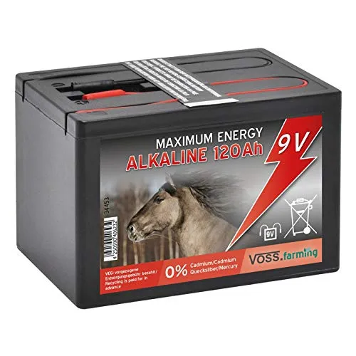 VOSS 9V/ 120Ah Weidezaunbatterie ALKALINE, klein