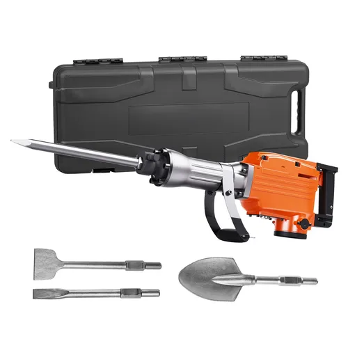 Hochleistung-Abbruchhammer 2200W - JH-65 - Bohrmaschinen mit 2200 W Leistung, ideal für harte Abbrucharbeiten. Inklusive vielseitiger Meißel für verschiedene Anwendungen.