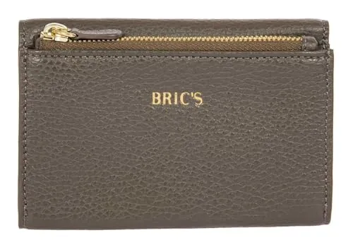 Bric's Leder Geldbörse Gondola Fioraliso Wallet Swamp Taupe