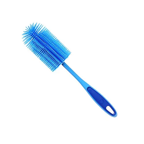 Kochblume Silikon Spülbürste | Premium-Silikon & BPA frei | Hitzebeständig | Spülmaschinenfest | Farbe: hellblau