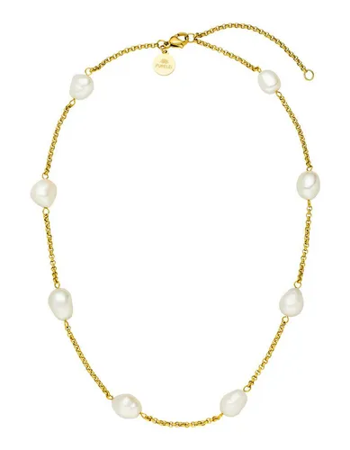 Purelei Perlenkette Malahi 2024 - Edelstahlkette mit Süßwasserzuchtperle, verstellbar und ideal als Geschenk für besondere Anlässe. Perfekt zu jedem Outfit!