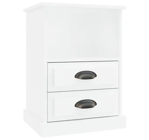 vidaXL Hochglanz-Weiß Nachttisch 43x36x60 cm von vidaXL