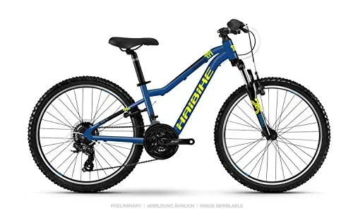 Haibike SEET HardFour 1.0 Kinder & Jugend Fahrrad 2021 - Mountainbike für Kinder, ausgestattet mit leichtem Aluminiumrahmen und 21-Gang Shimano Schaltung für optimale Fahrleistung und Spaß im Gelände.