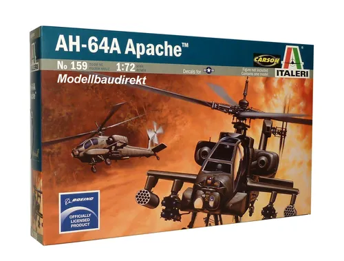 AH-64A Apache Hubschrauber Boeing Heli 1:72 Bausatz Italeri Nr. 159 NEU & OVP