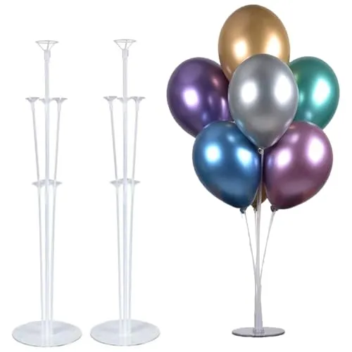 PILIN Ballonhalter Wiederverwendbare Set Ballonhalter, Ballon Stand,passende Ballons für den Einsatz mit jedem Urlaub Szene(2pcs)