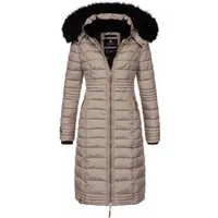 Navahoo Damen Winterjacke Umay – Lange Steppjacke mit Abnehmbarer Kapuze - Die stilvolle lange Steppjacke Umay von Navahoo bietet optimalen Schutz vor Kälte und Wind. Mit abnehmbarer Kapuze und kuscheligem Kunstfellkragen ist sie perfekt für den Winter – modisch und funktional zugleich.
