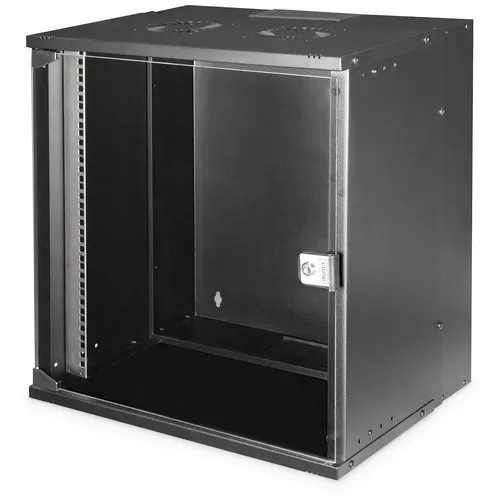 Digitus SOHO PRO Series Netzwerkschrank 12U - Computer- & Server-Racks, ideal für Wandmontage und platzsparend in Schwarz (RAL 9005) für optimale Organisation Ihrer Netzwerkgeräte.