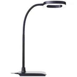 LED-Schreibtischleuchte 43cm, dimmbar, Flexarm, schwarz