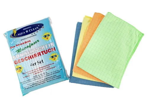 AQUA CLEAN Geschirrtuch Sonnenschein 4er Set von Aqua Clean