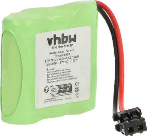 vhbw Akku Ersatz für ITT PC1600, PC1510 für schnurlos Festnetz Telefon (600 mAh, 3,6 V, NiMH)