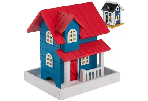 all Pets United Vogelhaus ALL PETS UNITED Vogelhaus Naturholz– Vogelhaus dekorativ Garten, Futterhaus & Nisthaus zum aufhängen im Garten