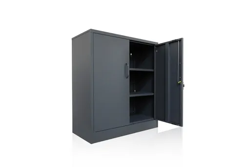 ONDIS24 Aktenschrank Mehrzweckschrank Stahlschrank - Abschließbar und höhenverstellbare Einlegeböden - Aktenschrank mit abschließbaren Türen und justierbaren Metallböden, die bis zu 50 kg tragen können. Ideal für Büro, Werkstatt oder Garten.