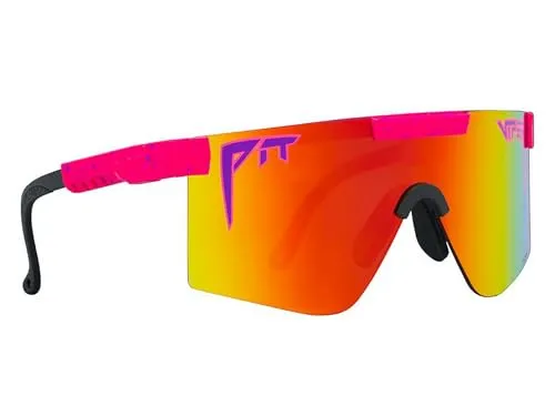 Pit Viper Fahrradbrille The Originals 2.0 Regular HDPV, Radical - Klassische Fahrradbrille mit Hochkontrastlinse für beste Sicht. Ideal für anspruchsvolle Outdoor-Aktivitäten. 100% UV-Schutz und rutschfeste Kontaktpunkte sorgen für perfekten Halt und Komfort.