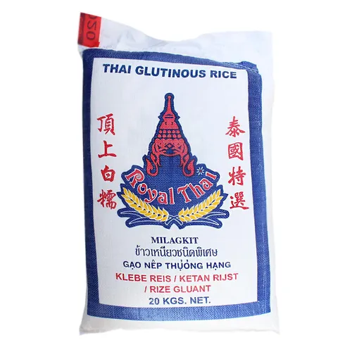 ROYAL THAI RICE - Klebereis 20 KG - Erstklassiger thailändischer Klebereis, perfekt für Desserts und Knödel, sorgt für authentischen Genuss in jedem Gericht. Ideal für die asiatische Küche!