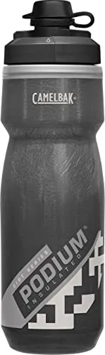 Camelbak Trinkflasche Podium Chill 600 ml schwarz - Die Camelbak Podium Chill Trinkflasche mit 600 ml ist ideal für Radfahrer und Outdoor-Enthusiasten. Die doppelwandige Isolierung hält Getränke kühl, während das selbstschließende Ventil für maximalen Trinkkomfort sorgt.