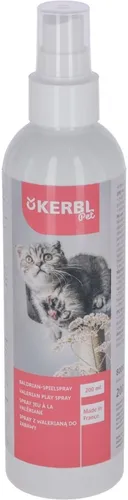 Kerbl 1x 200 ml Baldrian-Spielspray Katze Kitten Spielen Langeweile Wohlbefinden