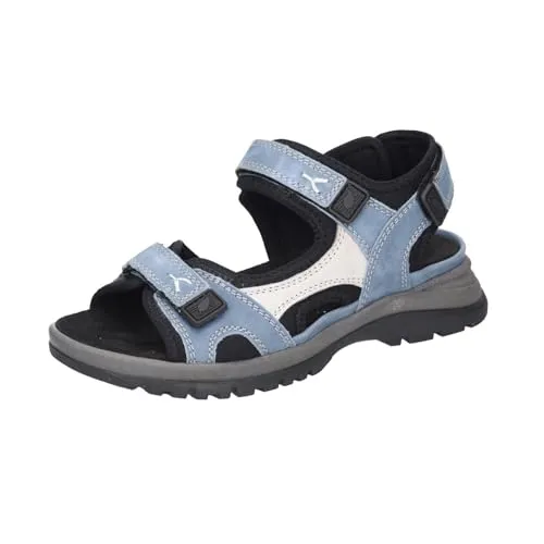 Waldläufer Sandaletten Gr. 8, Blau - Bequem und rutschhemmend - Wanderschuhe mit herausnehmbarem Fußbett und flexibler, rutschhemmender Laufsohle für optimalen Laufkomfort.