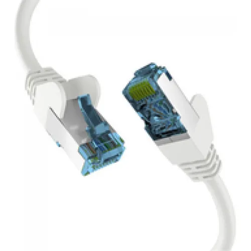 EFB RJ45 PATCHKABEL mit CAT7 ROHKABEL WEISS 25m