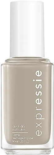 Essie Schnelltrocknender Nagellack „expressie“, Nr. 360 binge worthy, Grau, Vegane Formel, 10 ml