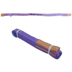 HEDEF HALAT 1 Tonne 100kg Hebebänder Hebeschlinge Bandschlinge Hebegurt Krangurt Hebeband, Abschleppgurt aus Polyester mit Endschlaufen 1 Tonne 10 Meter 10 m