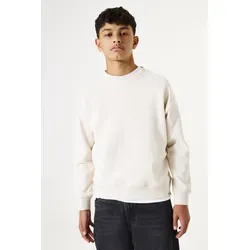 Sweater GARCIA für Jungen, Gr. 164/170, moonbeam - Bequemer Kinder-Sweater aus 100% Baumwolle mit taillenbedeckendem Schnitt und langen Ärmeln. Ideal für lässige Outfits und jede Bewegung dank atmungsaktivem Sweatstoff.