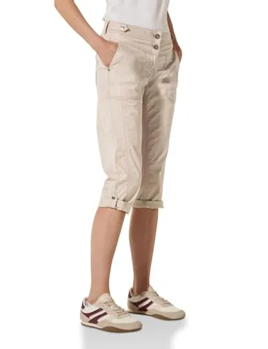 Cecil Damen B378678 Hose, Boulder Beige, 31W/22L - Damen-Hosen im Casual Fit mit Mid Waist und Slim Legs, ideal für einen lässigen Look. Baumwollmix mit Stretchanteil für optimalen Tragekomfort.